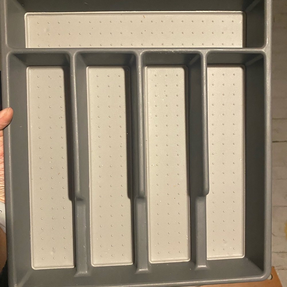 Plastic utensil holder